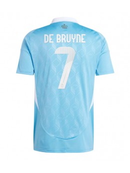 Billige Belgia Kevin De Bruyne #7 Bortedrakt EM 2024 Kortermet